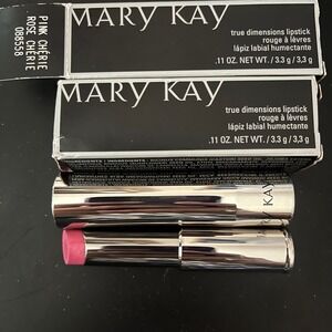 New Mary Kay Lot of 2 True Dimensions Lipstick - PINK CHERIE - Full Size - NIB